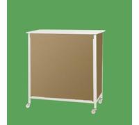 Portable Promotion Counter Table - Pop Up Podium for Trade Shows Exhibitions & Events - Commercial Folding Tasting Booth Kiosk Display & Reception Desk Stand