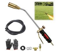 Portable Propane Torch Weed Burner Kit, 2026 Weed Torch with Turbo Trigger, 35mm Nozzle 200cm/6.6ft Hose Flamethrower for Flame Weeding, Roofing, Snow Melting