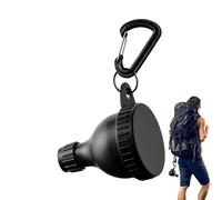 Portable Protein Container, Supplement Storage Case, 2.6x1.97 Inches Powder Holder with Funnel, Portable Resin Storage Bottle, Travel Container with Keychain, Fitness Organizer for Gym Use