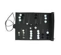 Portable PU Leather Chess Backgammon Board Game Travel Set Folding Strategy Easy to Carry Portable Travel Board Game Set