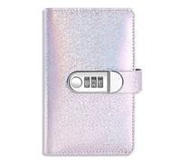 Portable PU Leather Money Organizer with Password Lock for Easy Storage of Cash and Receipts (Purple)
