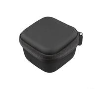 Portable PU Storage Case for Insta360 Link2/2C/2PRO, Compact Travel Camera Bag with Protective Hard Shell, Scratch Resistant Organizer Pouch 11.5x11.4x7.6cm, Black