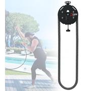 Portable Pulley Cable Machine System, Adjustable Resistance Trainer with Strap & Carabiner for Home Fitness, Aerobic Exercise & Climbing Workout