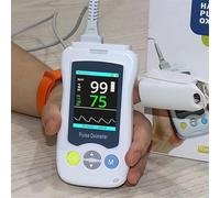 Portable Pulse Oximeter, Portable Fingertip Saturation Monitors Accurate Fast Spo2 Reading Oxygen Meter Monitoring Heartbeat Heart Rate, With 2.4-Inch LCD Display Sats Monitor for Adults And Children