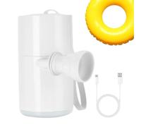 Portable Pump for Inflatables, Pool Float Inflator, Electric Camping Bed Pump with LED Light | Rechargeable Bed Inflator Blow Up Ultra-Light, Portable for Floating Toys