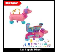 Portable Puppy Party Playset with Dolls & Accessories - Perfect Gift for Kids