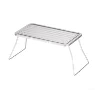 Portable Pure Titanium Camping Grill Plate, Foldable Lightweight BBQ Stove for Hiking and Outdoor Cooking, Rust-Proof Design with Stable Support, Multi-Function Tea Table