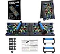 Portable Push Up Board For Men & Women, 24 in1 Multi-function and Foldable Home Workout, Burn Fat Strength Training Equipment for Upper Body - Chest, Back, Triceps and Shoulders