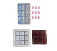 Portable Puzzle Toy Molds Handmade Crafting Moulds Team Cooperation Game Molds Silicone Texture Hand-Making Supplies Portable Puzzle Toy