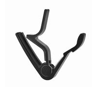 Portable Quick Change Guitar Capo with Handheld Tuner for Folk Guitar - Metal Construction, Spring Loaded, Blue Finish (Black)