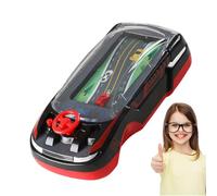 Portable Racing Console, 15cm ABS Portable Device | Two Player Battle Mode 210G Weight | This Electronic Thinking Toy Increases Coordination -Hand for