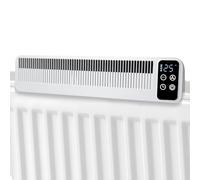 Portable Radiator Fan -Compact Heat Booster - Cordless, Rechargeable & Automatic - Intelligent Sensor - Improve Heat Distribution & Circulation