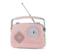 Portable Radio AM FM Short Wave Vintage Radio, Great Receiver Bluetooth Speaker Plug in Wall, Support USB Drive/TF Card, Good Sound for Family or Friends for Home/Outdoor