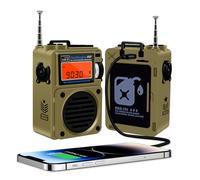 Portable Radio Battery Operated, AM FM Radio Pocket Small Radio Mini Receiver with 1000mAh Rechargeable Battery, for Indoor, Outdoor and Emergency Use