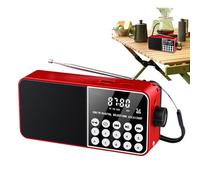 Portable Radio - Outdoor Radio, Compact Stereo Digital Screen TF Card Socket for Emergencies, Tornadoes, Camping and Travel