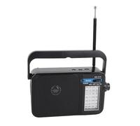Portable Radio Receiver, AM FM SW Full Band Radio, Battery Powered/Rechargeable Radio with Loudspeaker