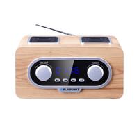 Portable Radio Retro FM / MP3 / USB / AUX Clock Telescopic Radio Antenna 2x1.5W
