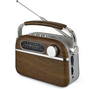 Lloytron Vintage Rechargeable Bluetooth AM/FM Radio - Wood Effect