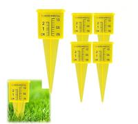 Portable Rain Gauge, 1.5 Inch Sprinkler Gauge, Reusable Garden Water Gauge, Reusable Wide Mouth Sprinkler Gauge, Measuring Tool for Garden, Lawn, Backyard (5PC)
