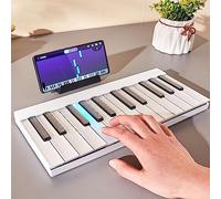 Portable Rainbow Electronic Piano Keyboard, Can Be Spliced and Folded, Supports Bluetooth Connection, Online Score & Online Teaching, Suitable for Beginners, Teenagers, Adults