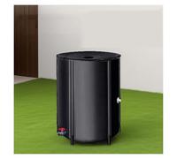 Portable Rainwater Harvesting System 500L Collapsible PVC Water Collector for Eco-Friendly Garden Irrigation Lightweight & Durable Rain Saver (Black)