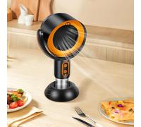 Portable Range Hood 2 Speeds Desktop Range Hood Table Range Hood USB Exhaust Fan Adjustable Mini Extractor Hood Efficient Kitchen Exhaust Fan with Filter for Indoor BBQ Hot Pot(golden)