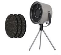 Portable Range Hood For Outdoor Grilling,Kitchen Vent Filters, Three Speeds,Desktop Cooker Hood with filters,for Apartments,Camper-vans(Dark gray + filter * 3)