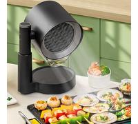 Portable Range Hood, Mini Desktop Cooker Hood with Washable Aluminium Filter, 3 Speed Adjustable Suction & Height, 30°-120° Tilt Angle, Kitchen Extractor Fan for Indoor Cooking