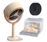 Portable Range Hood, Mini Desktop Range Hood, 125-Degree Adjustable Mini Extractor Hood with filter cotton, USB Charging, Strong Suction and Low Noise, Extractor Fan for Indoor Outdoor, Easy to Clean