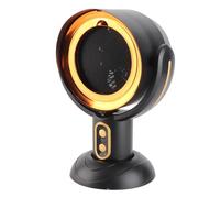 Portable Range Hood, Negative Ion 2 Wind Speeds Quiet Desktop Range Hood with Detachable Cooling Filter Oil Collection Box Exhaust Fan for Indoor BBQ, Hot Pot (Gold)