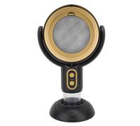 Portable Range Hood, Removable Filter USB Rechargeable Desktop Kitchen Exhaust Fan with 3000mAh Battery for Indoor BBQ Hot Pot (Black Gold)