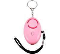 Portable Rape Attack Safety Security Alarm, Self Defence Panic Police Approved Small Personal Anti-theft Security Alarm LED Torch Keyrings for Women, Elderly and Night Walkers (Pink)