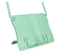 Portable Reading Rack Bookend, Foldable ABS PVC Stand, Matcha Green 10.5x7.7 Inch - Adjustable Design for Back and Eye Protection, One - Hand Page Turning for Readers and Student