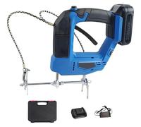 Portable Rechargeable Bee Swarm Shaker | Hive Cordless Frame Vibrator | with Lithium Batteries, Storage Case | Essential Apiary Tool for Efficient Extraction (Blue, 1 Battery)