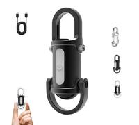Portable Rechargeable Bright Keychain Flashlight, Mini Keychains Flashlights Waterproof, Multiple Lighting Modes Function for Camping Hiking, Night Working, Fishing (Black)