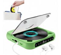 Portable Rechargeable CD Player with Speakers, Rechargeable Small CD Player, Hi-Fi Sound, Players A-B Repeat Bluetooth-Compatible Players USB AUX Playback CarPlayer