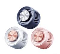 Portable Rechargeable Clip Fan 3 Settings for mini Quiet Personal Cooling Clamp On Design ABS Lightweight Blue Pink White for Camping Hiking Travel Office Garden(White)