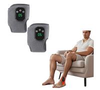 Portable Rechargeable Design Cordless Foot Massager with Heat, Triple Method Foot Muscle Recovery Massager for Pain Relief, Accelerate Natural Healing for Home, Travel or Work (2PC)
