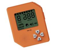 Portable Rechargeable Metronome with LED Display, Orang color | 10 Hour Battery Life, Rechargeable Design, Ergonomic Controls for Guitar Accessories and Fitness Timing