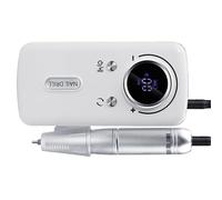 Portable Rechargeable Nails Drill Machine 45000 RPM Low Noise Manicure Pedicure For Acrylic Nails Home Professional Use Lightweight Cordless Nail Grinder For Travel