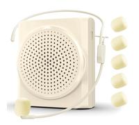 Portable Rechargeable Voice Amplifier for Teachers, 15W Mini PA System with Microphone, Ideal for Classroom Meetings and Guided Tours, 1800mAh Battery