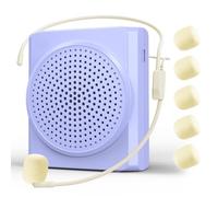 Portable Rechargeable Voice Amplifier for Teachers, 15W Mini PA System with Microphone, Ideal for Classroom Meetings and Guided Tours, 1800mAh Battery