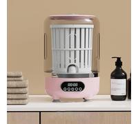 Portable Rechargeable Washing Machine 3L Cordless Mini Washer with Spin Basket 3000mAh Small Laundry Machine for Socks, Underwear, Bra Small Washer for Solo Living,Apartments,Hotels,Travel,Ca Pink 3L