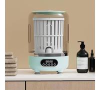 Portable Rechargeable Washing Machine 3L Cordless Mini Washer with Spin Basket 3000mAh Small Laundry Machine for Socks, Underwear, Bra Small Washer for Solo Living,Apartments,Hotels,Travel,C Green 3L