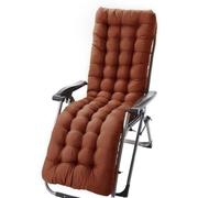 Portable Reclining Chair Cushion, Comfortable Foldable Pillow for Indoor & Outdoor Use, Perfect for Camping & Garden Relaxation (Coffee, 155 x 48 cm)