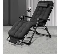 Portable Reclining Chair for Indoor & Outdoor Use - Adjustable 26-Inch Folding Lounge Chair with Armrests Headrest & Footrest - Perfect for Patio Camping and Relaxation