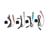 Portable Recording Microphone 4pcs Mini Handheld for Boys and Girls Karaoke