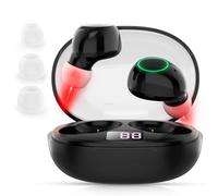 Portable Red Light Therapy Device, Tinnitus Infrared Ear Plugs, 650nm Ear Red Light Therapy for Tinnitus, Red Light Earphone Relief Device with Storage Box, 2 Pairs Silicone Tips