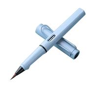 Portable Refillable Calligraphy Brush Pen Piston Filled Fountain Pen Black Ink Art Marker Black for Beginners