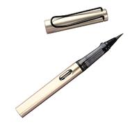Portable Refillable Calligraphy Brush Pen Piston Filled Fountain Pen Black Ink Art Marker Black for Beginners